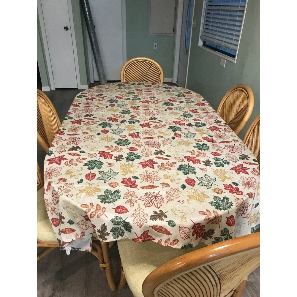 Fall leaves foliage table cloth